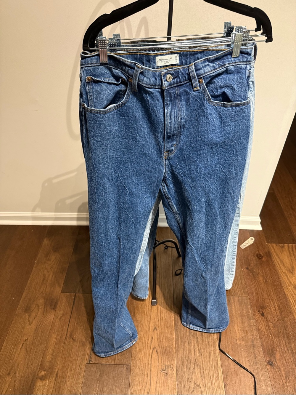 Abercrombie & Fitch Medium Blue High-Rise Jeans